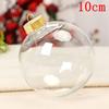 2 ks 6/8/10cm Prázdná Vánoční stromek Závěsná Dekorace Kulatá Koule Průhledná Otevřená Plastová Čirá Ozdoba Děti DIY Party Potřeby