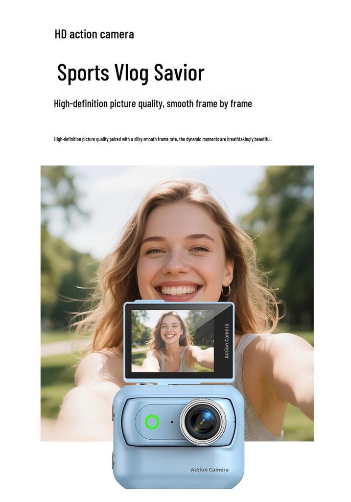 LK018 WiFi Outdoor Sports Mini Thumb Camera with Magnetic Back Clip – Handheld Vlog Camera