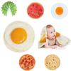 Funny Flannel Baby Wrap Blanket With Matching Hat Soft And Cozy Tortilla Cabbage Egg Roll Fried Egg Watermelon And Pizza Styles