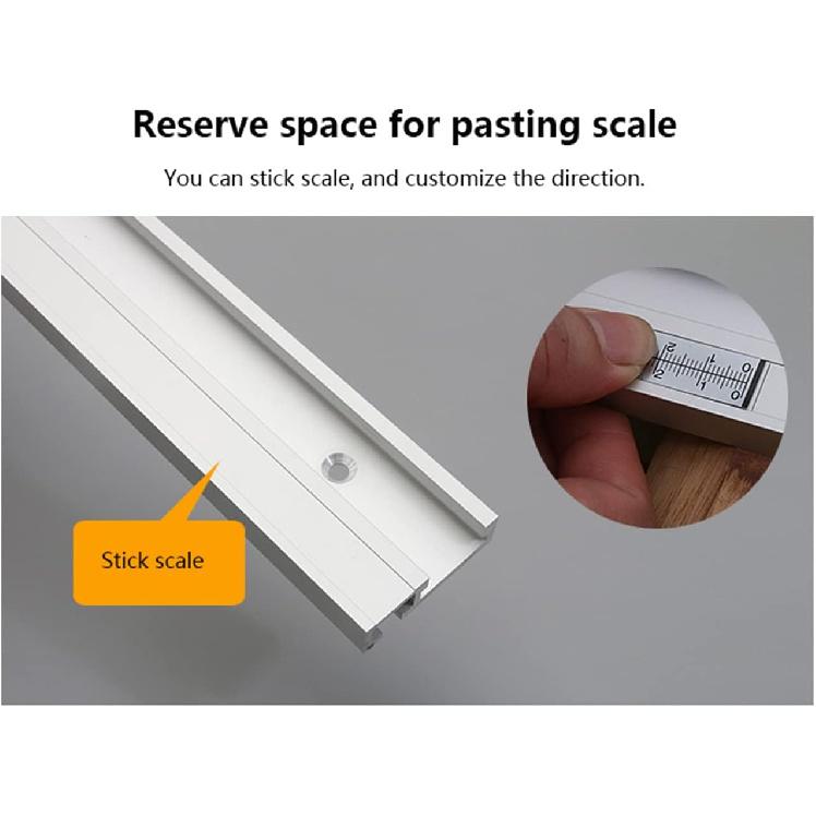 Aluminum Alloy 45 Type T-slot T-track Miter Track Jig Fixture Slot 45x12.8mm For Table Saw Router Table Woodworking Tool