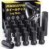 MIKKUPPA Wheel Lock Nut, M12 X P1.5, Outer Hexagonal Taper, 60°, Total Length 1.7