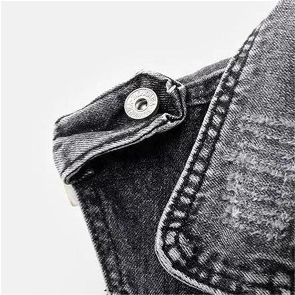 Women Ripped Cowboy Waistcoat Denim Vest Sleeveless Wild Tops Short Jacket