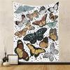 Psychedelic Butterfly Tapestry Wall Hanging Cloth Bohemian Witchcraft Hippie Aesthetic Dorm Home Decor