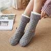 Winter Floor Socks Anti-Slip Fleece Lined House Socks Warm Slipper Socks with Grippers