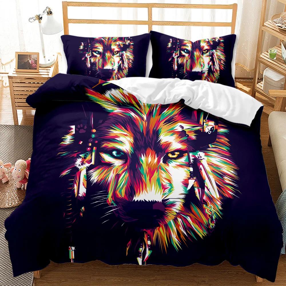 Пододеяльник с изображением волка — фото 6