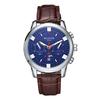 Top Brand Fashion Men's Watch Fake Three Eyes Quartz Steel Band Waterproof Student Men's Watch