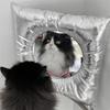 Korean Style Silver Pillow Wall Mirror Creative Metal Decorative Swing Mirror For Bedroom Living Room Designer Decor