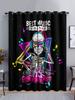 Curtains Skull Series Bedroom Sunshade Halloween Digital Printing Blackout Curtain Punching