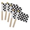 Colorful Hand Flags Hand-waving Flag Racing Car Party Supplies Checkered Flags On Sticks for Race Car for Racing for Garden