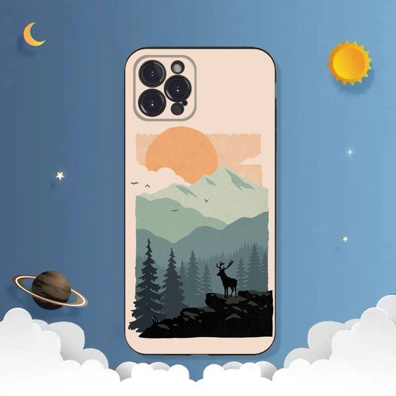 Landscape Phone Case For iPhone Samsung Galaxy Redmi Xiaomi Oppo OnePlus Note S A 7 8 9 10 11 12 13 14 20 21 22 23 53 54 Pro Max Plus Ultra TPU Soft