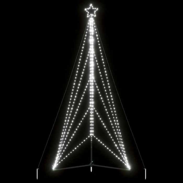 VidaXL Sapin de Noël à LED 615 LED blanc froid 404,5 cm, lumière de Noël, lumière de Noël LED, lumière de Noël extérieure, 4016421