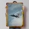 F16 Fighting Falcon In Flight Tin Plaque Poster Customized Wall Art Retro Vintage Metal Signs for Man Cave Desk Decor Wand Deko
