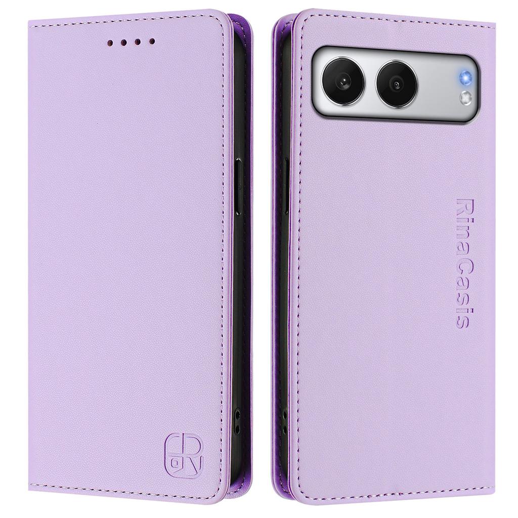 For OnePlus Nord 4 Leather Case RINACASIS RC01 Phone Cover with RFID Blocking Wallet Stand