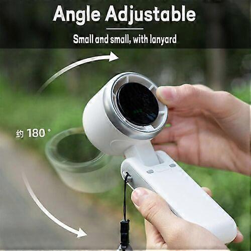 Regularlyk Portable Handheld Turbo Fan,Hand Folding High-Speed Turbine Fan