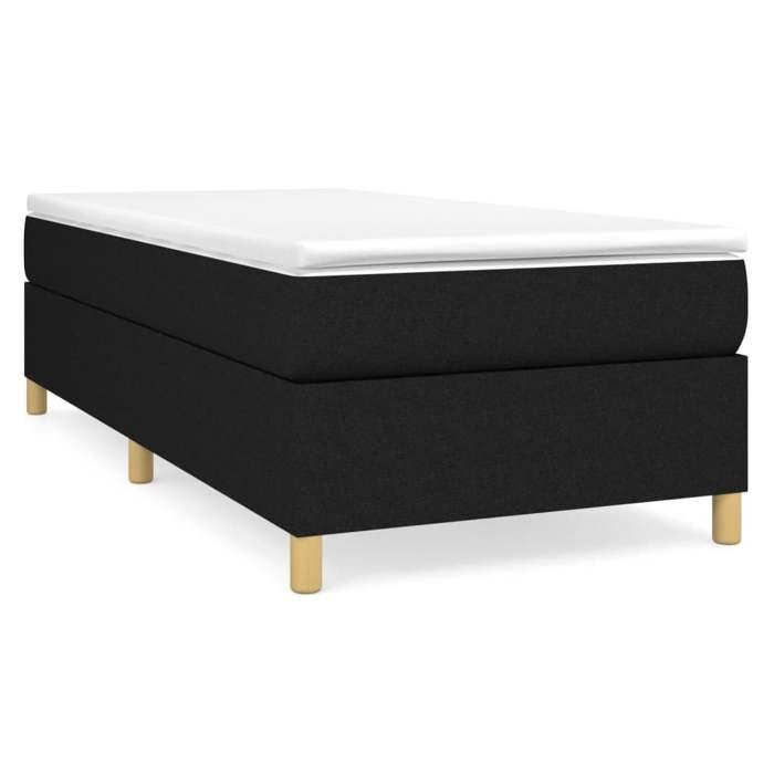 Maison Exclusive - Rete a doghe per letto e materasso Nero 80x200 cm Tessuto