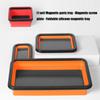 Solid Silicone Magnetic Screw Tray Collapsible Storage Box Portable Tool Holder Magnetic Parts Organizers For Mechanics