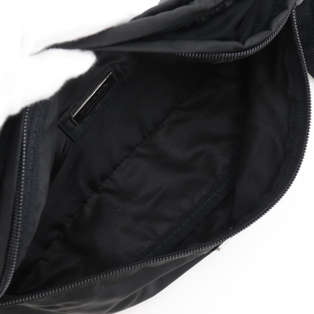 PRADA Waist pouch body bag NERO black Nylon unisex Used