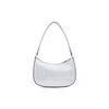 New MLB New York Yankees Artificial Leather Shoulder Bag, Handbag, Clutch, Student Backpack Unisex Silver 3ABQS124N-50SIS