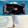 Custom Name Ultra-Soft Beach Towel with Wednesday Theme,Ideal for Pool - Camping, Diving - Perfect Travel Essential, Vibrant Beach Towel.