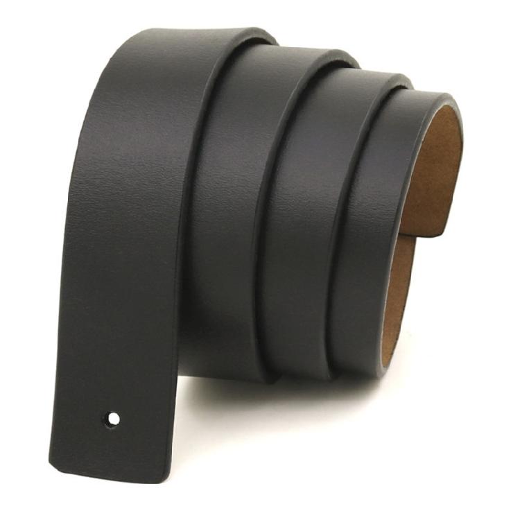 Modern No Closure Leather Belt Men Belt Buckleless Even Punch Hole All Day Comfortable Waistband for Formal Casual