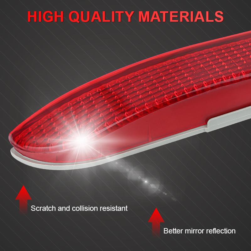 Auto Left Right Rear Bumper Reflector Light Cover Red Fog Lamp Light Trim For Toyota RAV4 2006 2007 2008 2009 2010 2011 2012