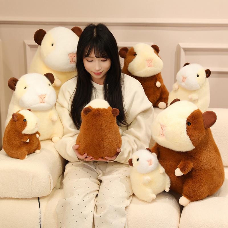 Kawaii Soft Guinea Pig Plush Toys Sleep Stuffed Pillow Cartoon Animals Plush Cushion Pillow Boys Girls Birthday Gift Home Decor