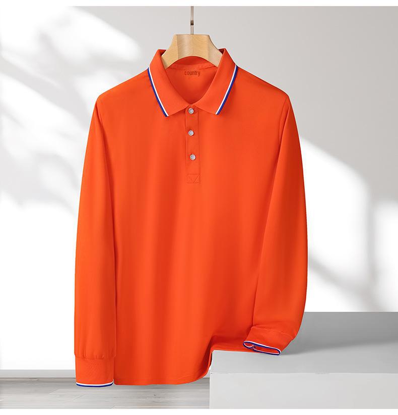 Polo Shirt with Custom Logo, Long-Sleeve, Autumn/Winter, Cultural Ad Shirt