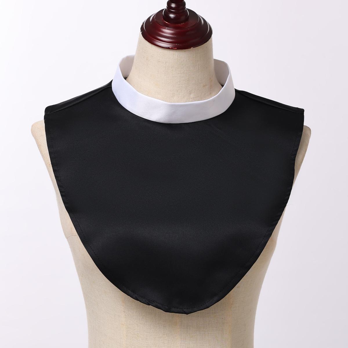 

Priest Collar Cosplay Medieval Retro White Collar Neckwear Costume Accessories