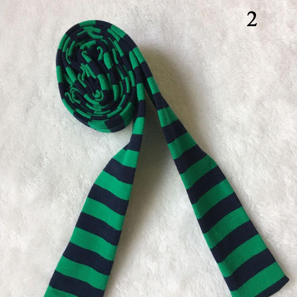 Women Harajuku Cotton Scarves Women's Striped Scarf Y2k Black Grey Stripe Long Scarves Decorative Neckerchief Casual Streetwear