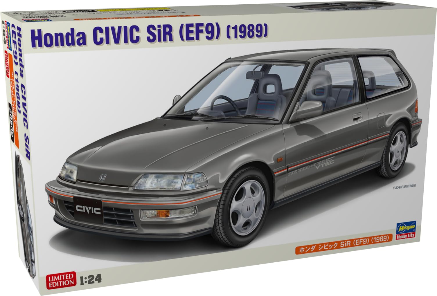 

Hasegawa Honda Civic SiR Plastic Model Kit 20809 1/24 (EF9) (1989) (Automobile)