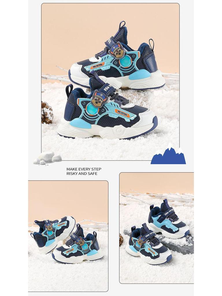 Paw Patrol Boys' Winter Sports Shoes 2025 - Toddler & Dad Style with Warm Velvet Lining