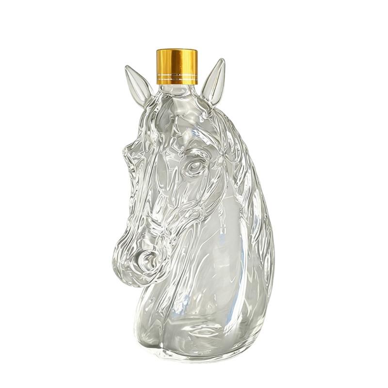 

Horse Head Shape Wine Bottle For Liquor Storage And Decoration Glass Decanter Perfect Gift For Wine Enthusiasts 1