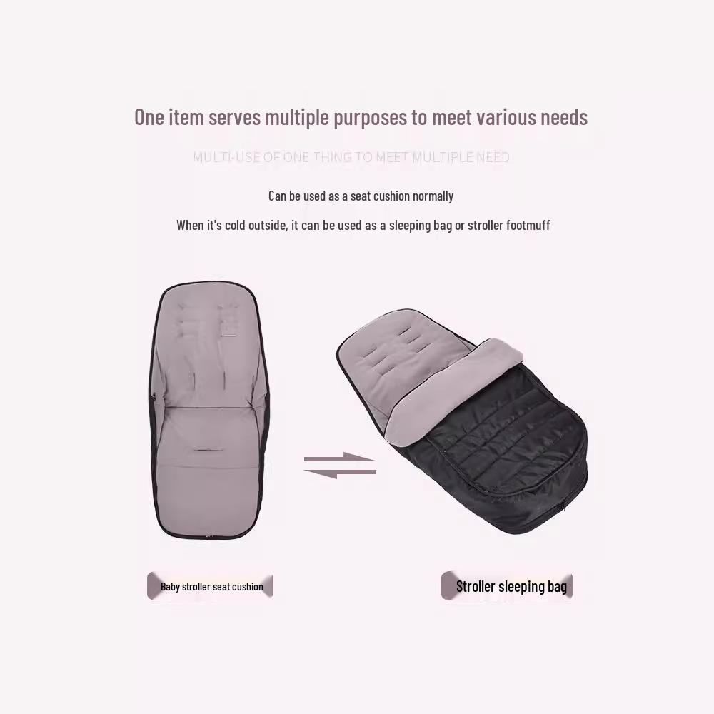 Winter Windproof Stroller Foot Cover: Cozy Sleeping Bag & Pad