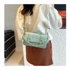 IELGY Ladies Diagonal Bag Retro Small Square Bag Solid Color