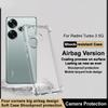 IMAK For Xiaomi Redmi Turbo 3 5G/Poco F6 5G Clear TPU Case Anti-Drop Airbag Protection Phone Shell