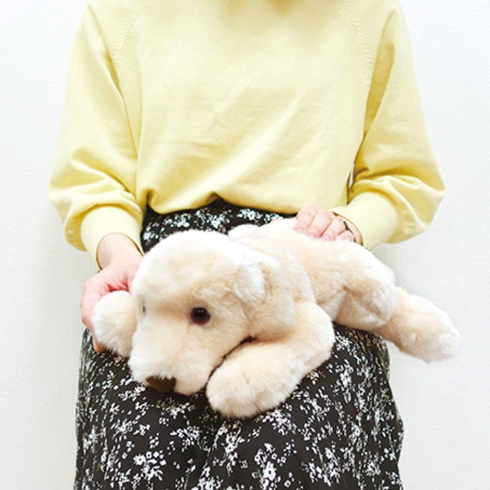 Yoshitoku Labrador Retriever Plush Small Toy, White,