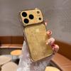 Electroplated Large Window Lucky Character Case for For Iphone 17 16 15 14 Plus 13 Pro Max Camera Protection Shockproof Matte Cover