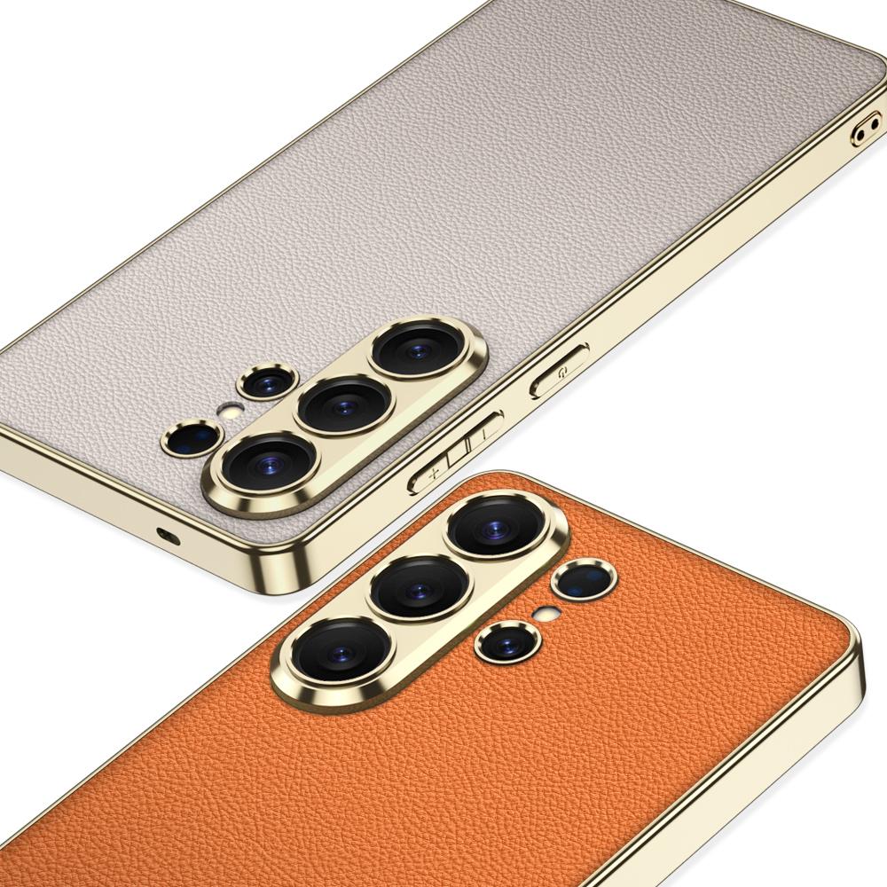 GKK für Samsung Galaxy S26 Ultra Hülle Galvanisiert Lederbeschichteter TPU-Rahmen PC-Rückseite