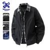 Wassup Sohot Men's Faux Layered Color-Block Bomber Jacket