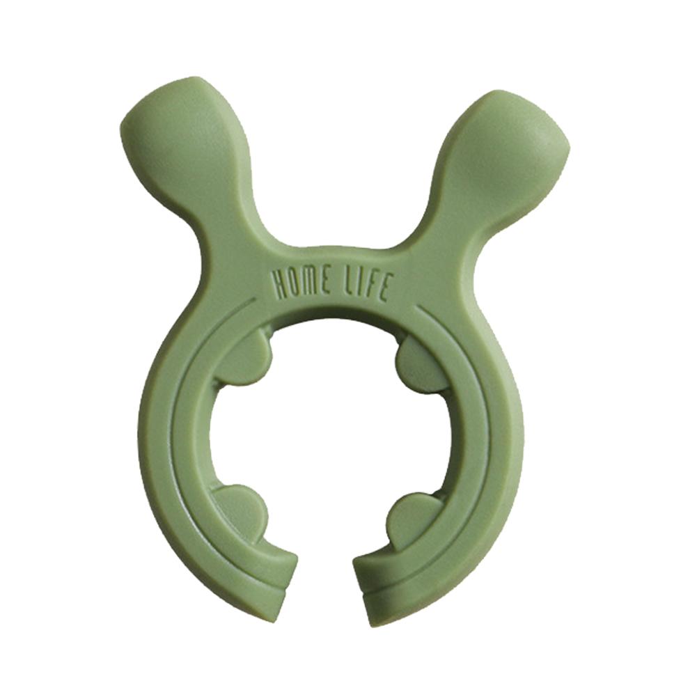 

Silicone Deer Ear Pot Shovel Rack Home Kitchen Stove Anti Overflow Soup Spoon Kitchenware Placement Protective Shovel Rack Mobile Storage Rack зелёный