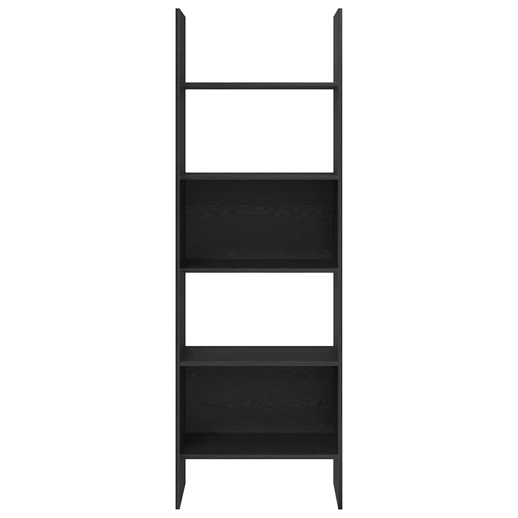 Bookshelf Black Oak Look 60 x 35 x 180 cm Engineered Wood