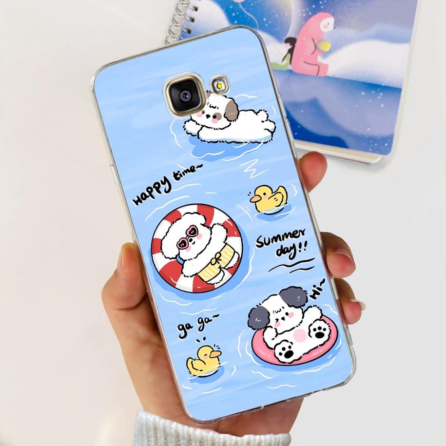 For Samsung Galaxy A3 2016 Case A310F Popular Flower Transparent Silicone Phone Back Cover For Samsung A3 2017 A320F A320Y Funda
