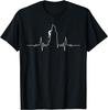 Rock Climbing EKG Heartbeat Mountain Climber Graphic Tee Breathable Short Sleeve TShirt for Men Women