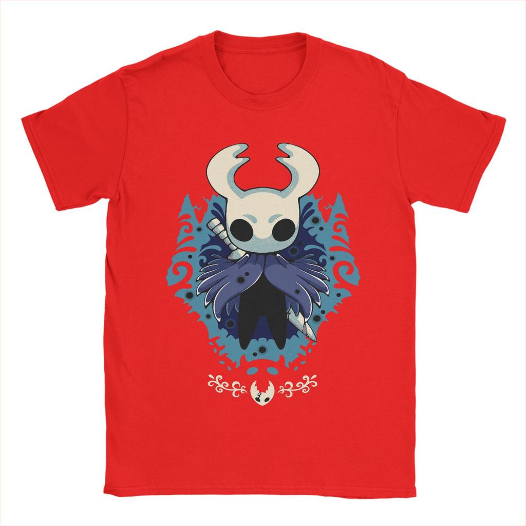Hollow Knight Silksong Little Ghost T-Shirts Men  Vintage Pure Cotton Tees O Neck Short Sleeve T Shirts New Arrival Clothes