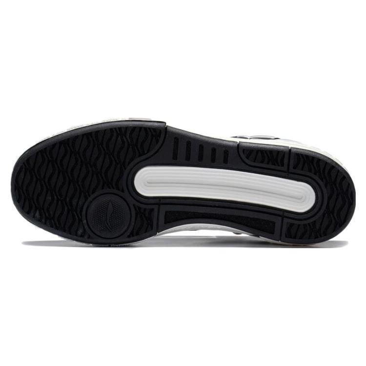 Li Ning Morning Glow Morning Glow Zwiększające wzrost Niskie Buty Skateboardowe Damskie Białe Czarne AGCS354-2