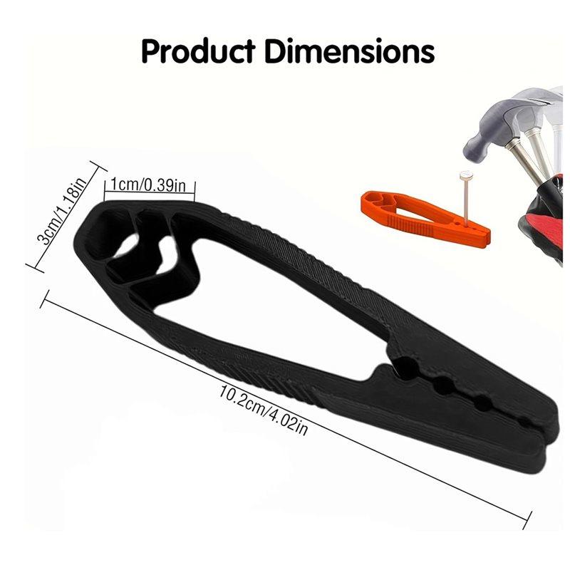 Outils de Fixation Premium pour Ongles 4 Pièces Fixateur d'Ongles Porte-Ongles Pinces Pour Marteler Protection des Doigts Pour l'Entretien et le Travail du Bois