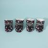 4Pcs Anti-slip Winter Dog Shoes Warm Pet Snow Boots Fashion Pet Shoes  for Small Medium Dog