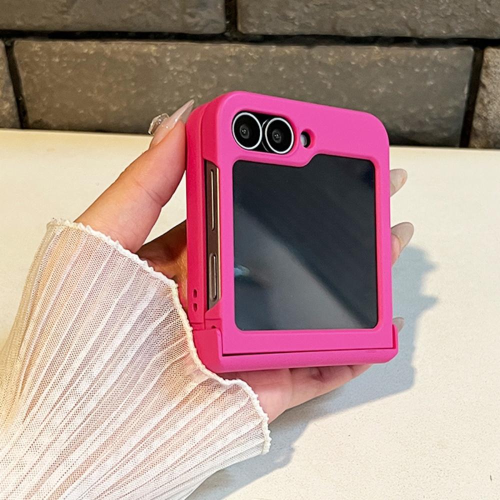 Für Samsung Galaxy Z Flip 7 6 5 4 3 Zflip7 Z Flip6 Flip5 Flip4 Flip3 Bonbonfarbe Faltbares Handyhülle Stoßfeste Flüssig-Skin-Abdeckung