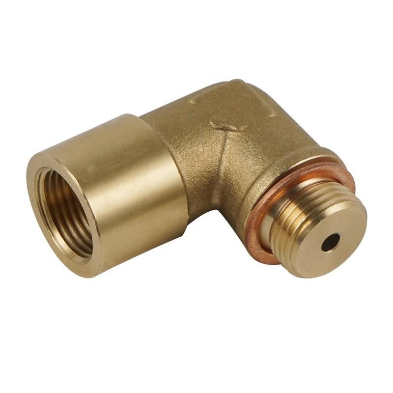 M18 x 1.5 Brass Fitting Universal Connector Plug Kit Exhaust P0420 P0430 90 Degree O2 Oxygen Sensor Spacer Extender Tools