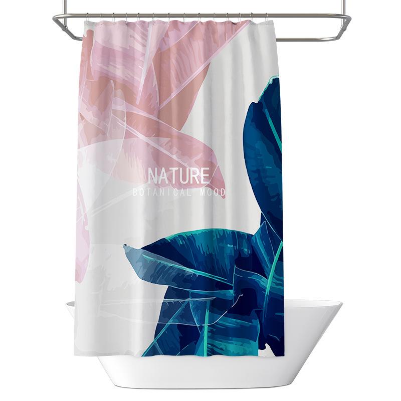 Badezimmer verdickter wasserdichter Vorhang, schimmelfester Duschvorhang, Duschtrennwand-Vorhang, Duschvorhang, Badezimmer-Vorhang, kostenlose Perforation